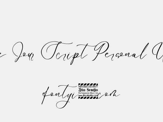 Le Jour Script Personal Use