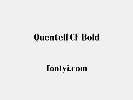 Quentell CF Bold