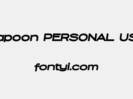 Capoon PERSONAL USE