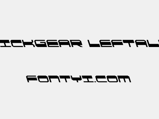 QuickGear Leftalic