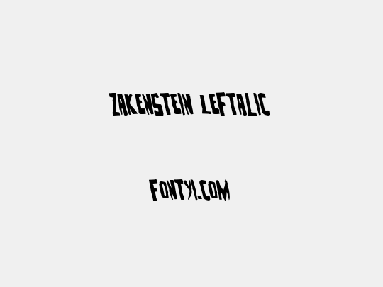Zakenstein Leftalic