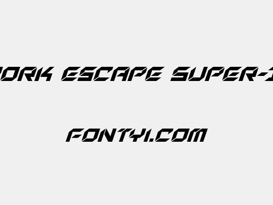 New York Escape Super-Italic