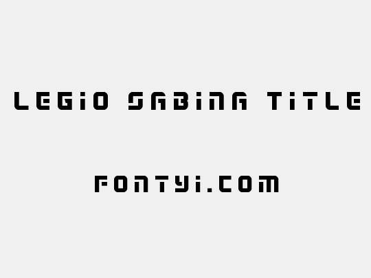 Legio Sabina Title