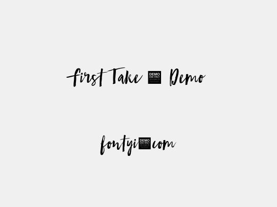 First Take - Demo