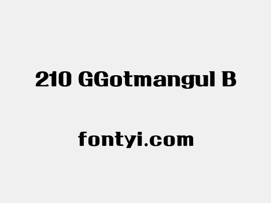 210 GGotmangul B