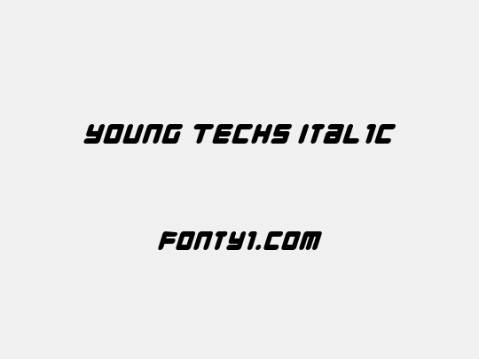 Young Techs Italic