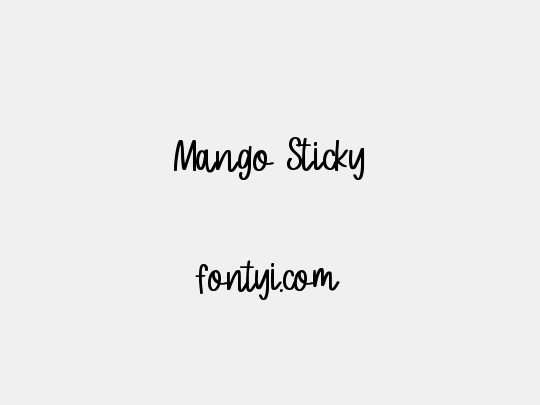 Mango Sticky