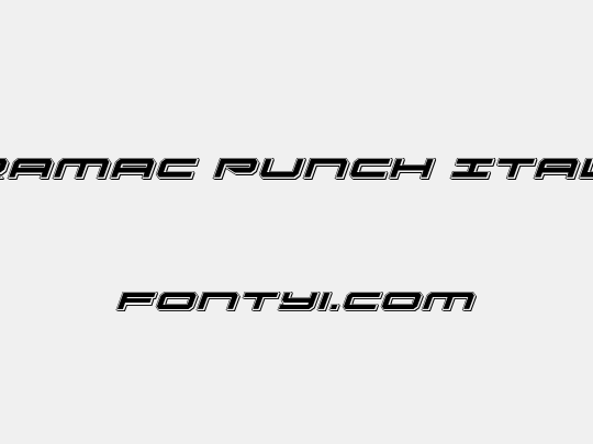 Oramac Punch Italic