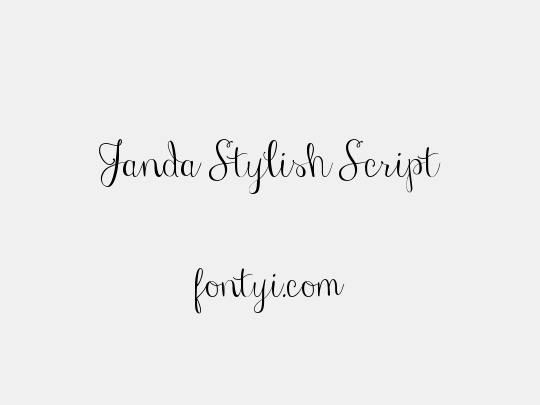 Janda Stylish Script