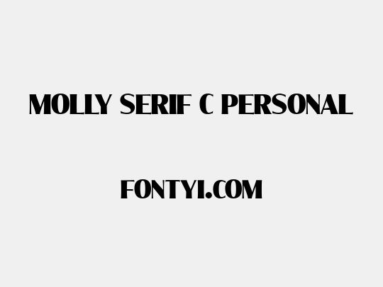 Molly Serif C PERSONAL