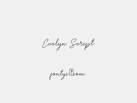 Evelyn Script