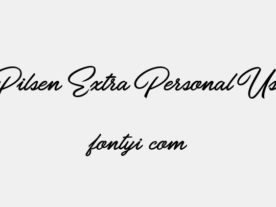 Pilsen Extra Personal Use