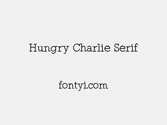 Hungry Charlie Serif