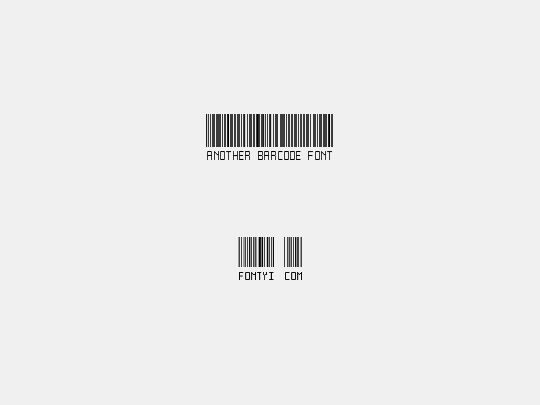 Another barcode font