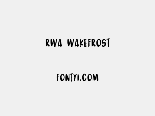 RWA Wakefrost