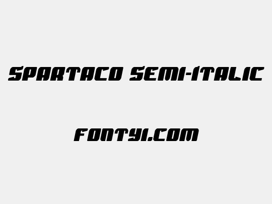 Spartaco Semi-Italic