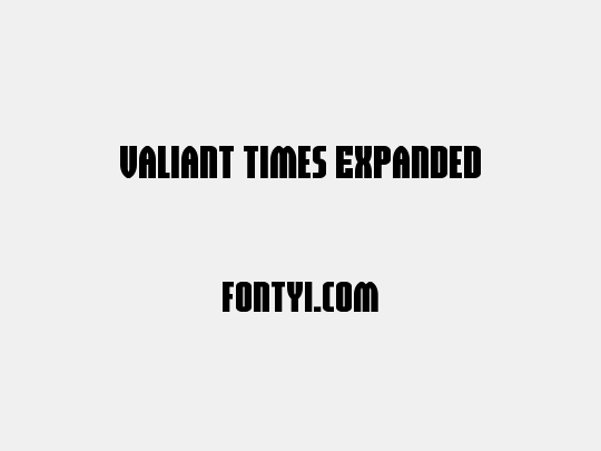 Valiant Times Expanded