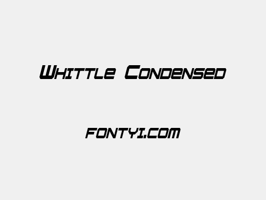 Whittle Condensed