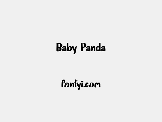 Baby Panda