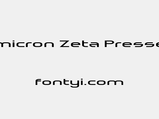 Omicron Zeta Pressed