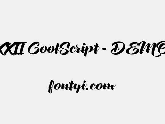 XXII CoolScript - DEMO