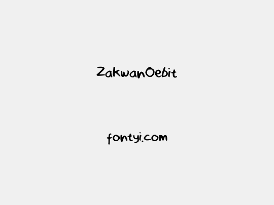 ZakwanOebit