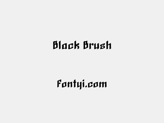 Black Brush
