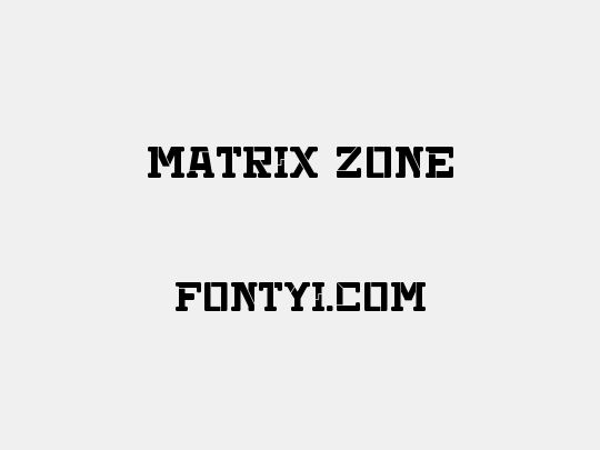 Matrix Zone