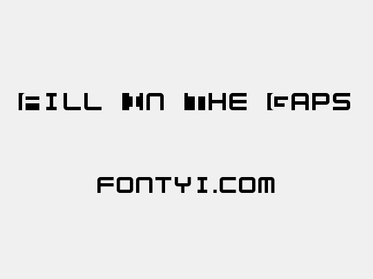 Fill In The Gaps