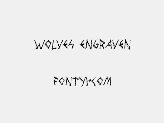 Wolves Engraven