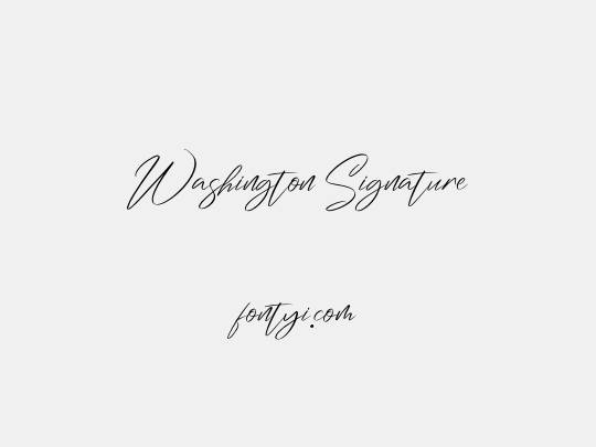 Washington Signature