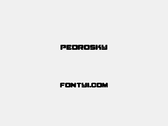 pedrosky