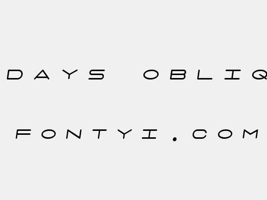 7 days oblique