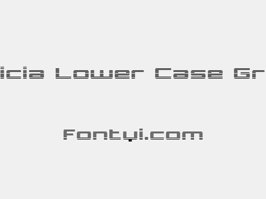 Phoenicia Lower Case Gradient