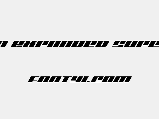 Michigan Expanded Super-Italic
