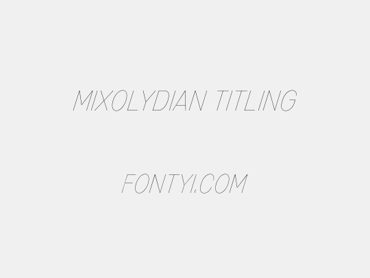 Mixolydian Titling