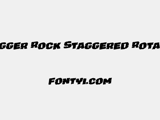 Jugger Rock Staggered Rotalic
