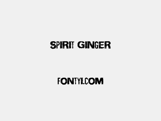Spirit Ginger