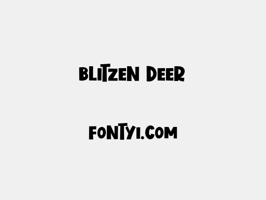 Blitzen Deer