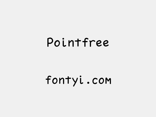 Pointfree