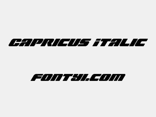Capricus Italic