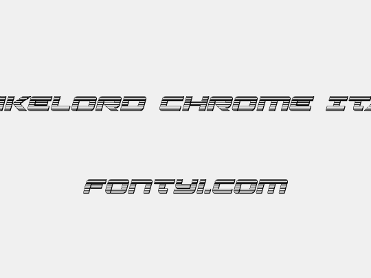 Strikelord Chrome Italic