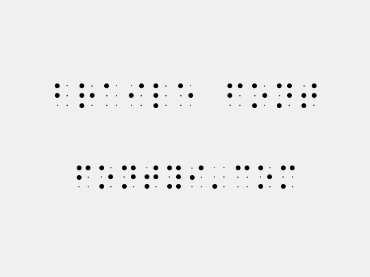 Braile font