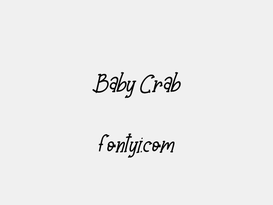 Baby Crab