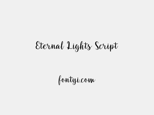 Eternal Lights Script