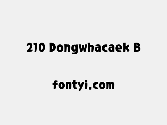 210 Dongwhacaek B