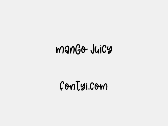 manGo Juicy