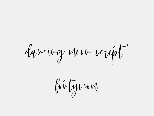 dancing moon script