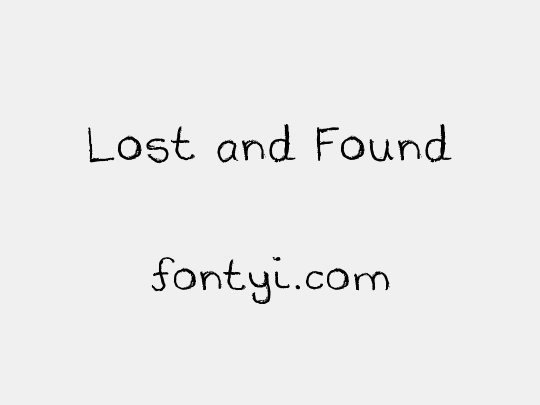 Lost and Found