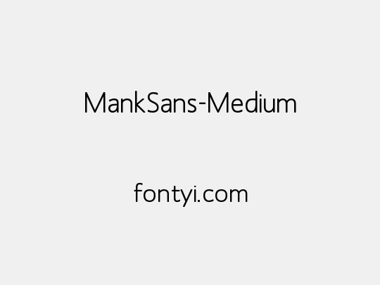 MankSans-Medium